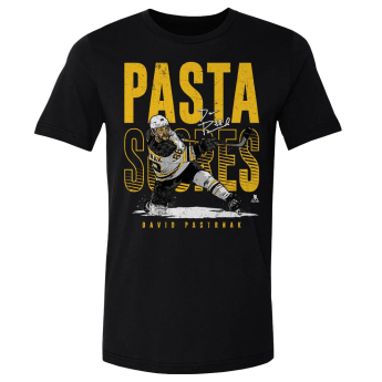 Boston Bruins tricou de bărbați David Pastrnak #88 Pasta Scores WHT 500 Level