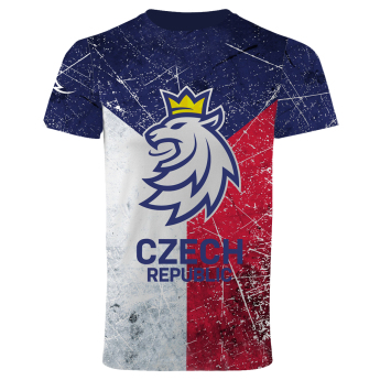 Echipa națională de hochei tricou de bărbați Czech Ice Hockey sub logo lion