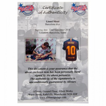 Legende tricou înrămat FC Barcelona Signed Shirt Silhouette