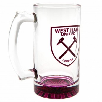 West Ham United pahare Stein Glass Tankard