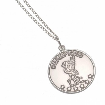 FC Liverpool lănțișor de gât cu pandantiv Champions Of Europe sterling silver pendant & chain