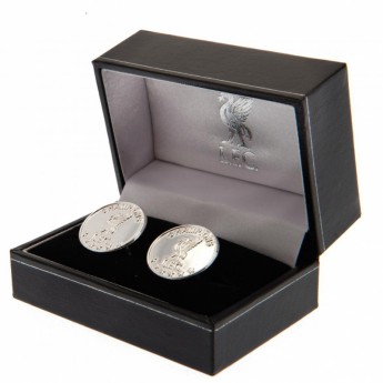 FC Liverpool butoni Champions Of Europe Sterling Silver Cufflinks