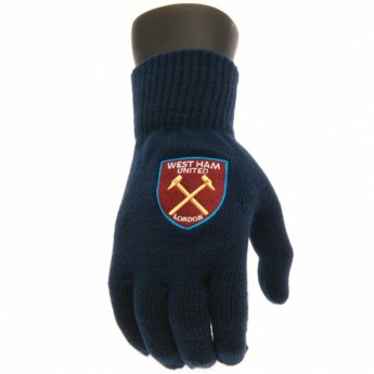 West Ham United mănuși tricotate Knitted Gloves Adults