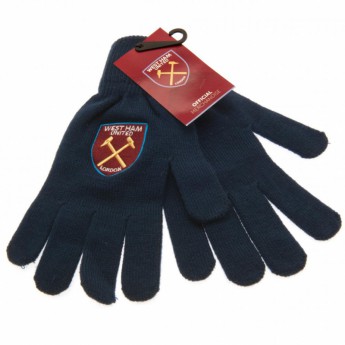 West Ham United mănuși tricotate Knitted Gloves Adults