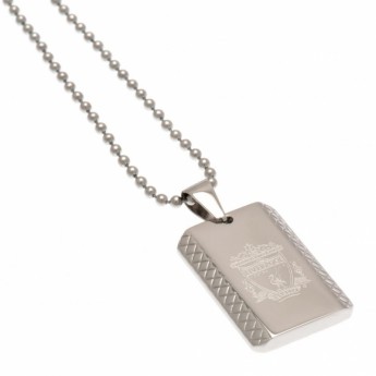 FC Liverpool lănțișor de gât cu pandantiv câine Dog Tag & Chain PT