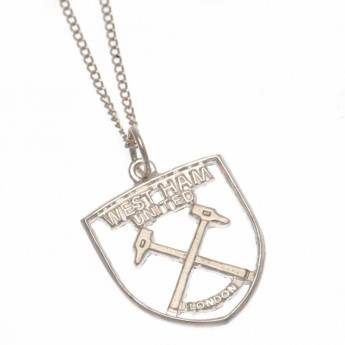 West Ham United lănțișor de gât cu pandantiv Sterling Silver Pendant & Chain CR