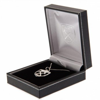 West Ham United lănțișor de gât cu pandantiv Sterling Silver Pendant & Chain CR