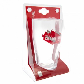 FC Liverpool pahare Champions of Europe Tulip Pint Glass