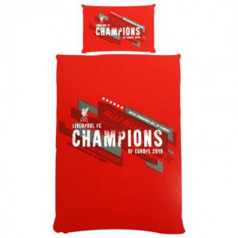 FC Liverpool cearșaf pentru un pat Champions of Europe Single Duvet Set