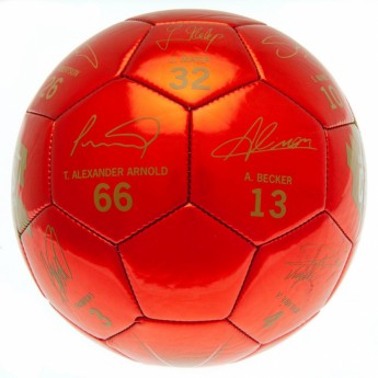 FC Liverpool balon de fotbal Champions Of Europe Football Signature - size 5
