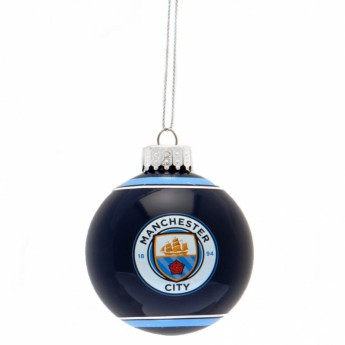 Manchester City decorațiuni de Crăciun Glass Bauble