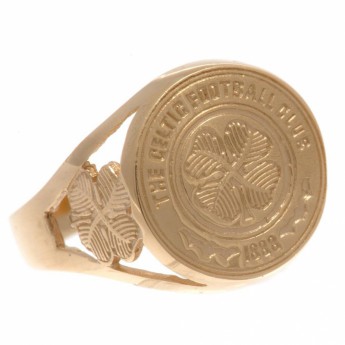 FC Celtic inel 9ct Gold Crest Ring Large