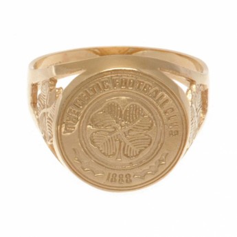 FC Celtic inel 9ct Gold Crest Ring Large