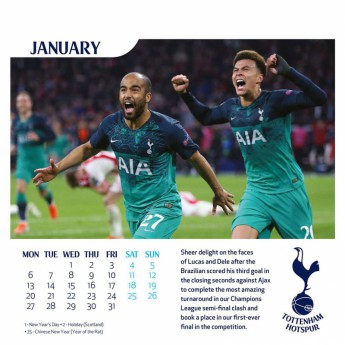 Tottenham Hotspur calendar de birou 2020