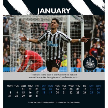 Newcastle United calendar de birou 2020