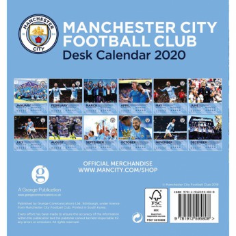 Manchester City calendar de birou 2020