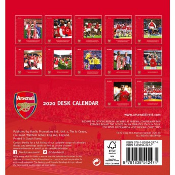 FC Arsenal calendar de birou 2020