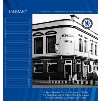 FC Chelsea calendar de birou 2020