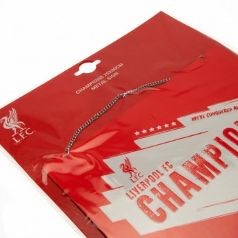 FC Liverpool semn pe perete Champions Of Europe Metal Sign