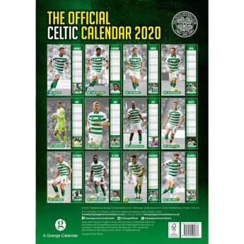FC Celtic calendar 2020 Team A3