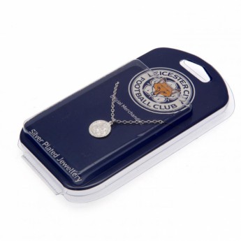 Leicester City lănțișor de gât cu pandantiv Silver Plated Pendant & Chain