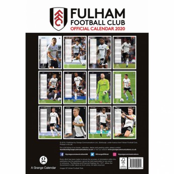 Fulham calendar 2020 Team A3