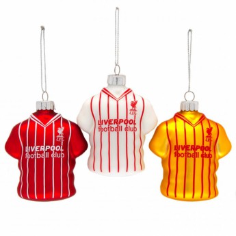 FC Liverpool decorațiuni de Crăciun 3pk Retro Shirt Baubles