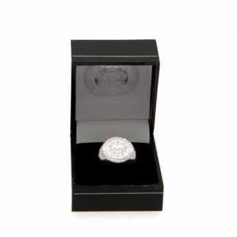 Leicester City inel Silver Plated Crest Ring Large
