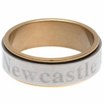Newcastle United inel Bi Colour Spinner Ring Large