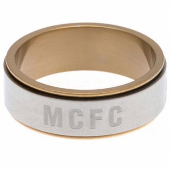 Manchester City inel Bi Colour Spinner Ring X-Small