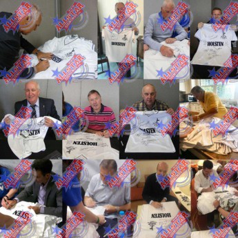 Legende tricou de fotbal Tottenham Hotspur FC 1984 UEFA Cup Final Signed