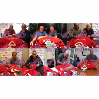 Legende tricou înrămat Liverpool FC 1977 European Cup Winners Signed Shirt (Framed)