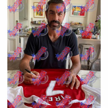Legende tricou înrămat Arsenal FC Henry, Bergkamp, Pires & Vieira Signed Shirt (Quad Framed)