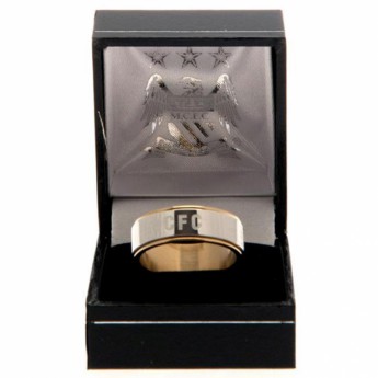Manchester City inel Bi Colour Spinner Ring Small