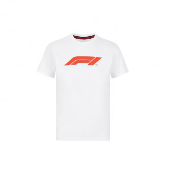 Formula 1 tricou de copii logo white 2020