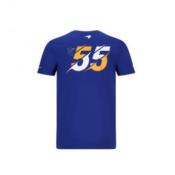 Mclaren Honda tricou de bărbați Carlos Sainz Blue F1 Team 2020