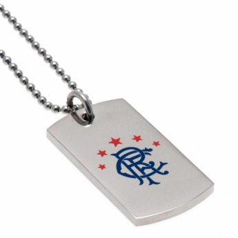 FC Rangers lănțișor de gât cu pandantiv câine Colour Crest