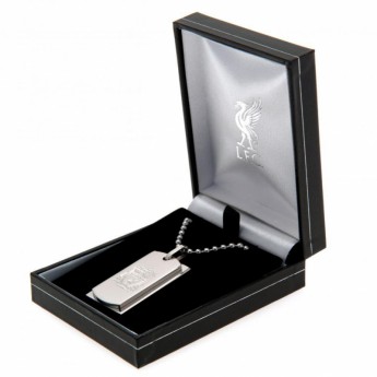 FC Liverpool lănțișor de gât cu pandantiv câine Double Dog Tag & Chain