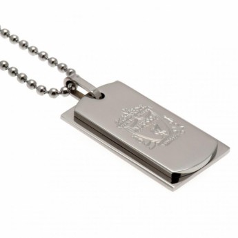 FC Liverpool lănțișor de gât cu pandantiv câine Double Dog Tag & Chain
