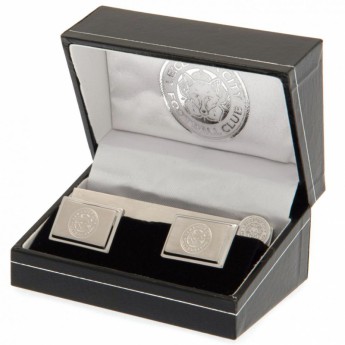 Leicester City set cravată și butoni Tie Slide & Cufflink Set