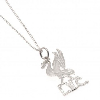 FC Liverpool lănțișor de gât cu pandantiv Sterling Silver Pendant & Chain LB