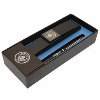 Manchester City pix și carcasă Pen & Case Set