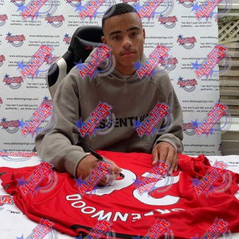 Legende tricou de fotbal Manchester United Greenwood 2019-2020 Signed Shirt