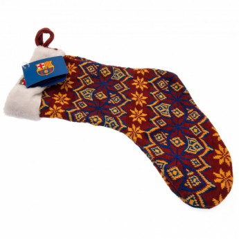 FC Barcelona ciorapi de Crăciun Ugly Knit Christmas Stocking