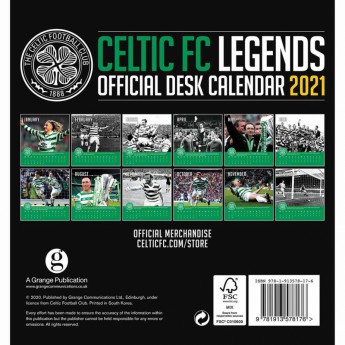 FC Celtic calendar de birou 2021