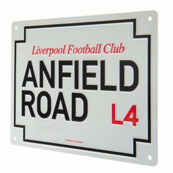 FC Liverpool semn pe perete Anfield Road Sign