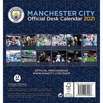 Manchester City calendar de birou 2021