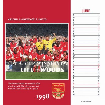 FC Arsenal calendar de birou 2021