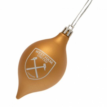 West Ham United decorațiuni de Crăciun 3pk Vintage Bauble