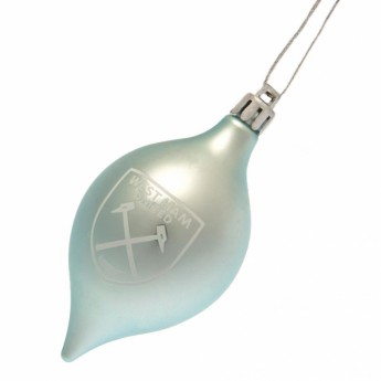 West Ham United decorațiuni de Crăciun 3pk Vintage Bauble